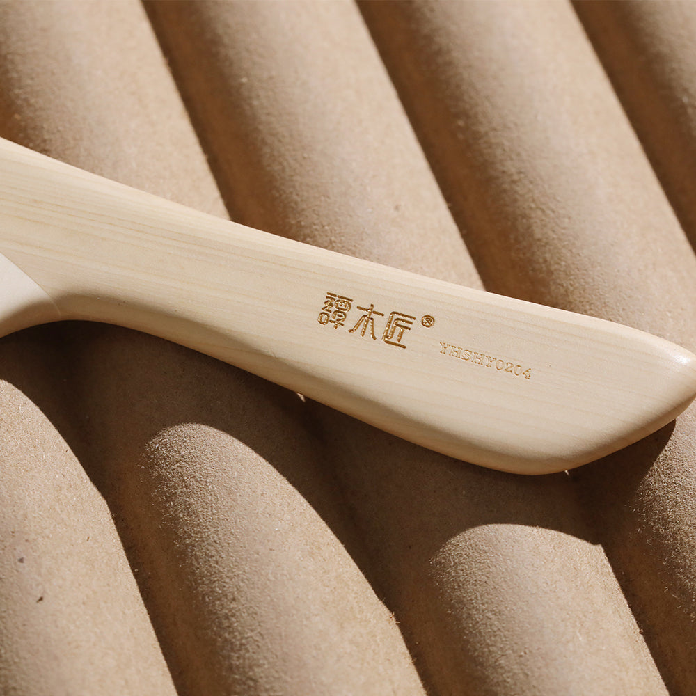 Natural Wood Wide Tooth Comb for Detangling & Scalp Massage - Gentle on Hair, Reduces Breakage - Perfect for Wet & Dry Hair, Styling, and Salon Use