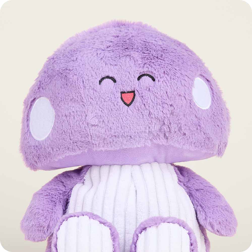 Purple Mushroom Warmies - Soft Plush Heating Pad for Kids & Adults - Microwaveable Warmable Stuffed Animal for Stress Relief & Comfort - Perfect for Relaxation, Sleep Aid, and Cold Weather Warmth