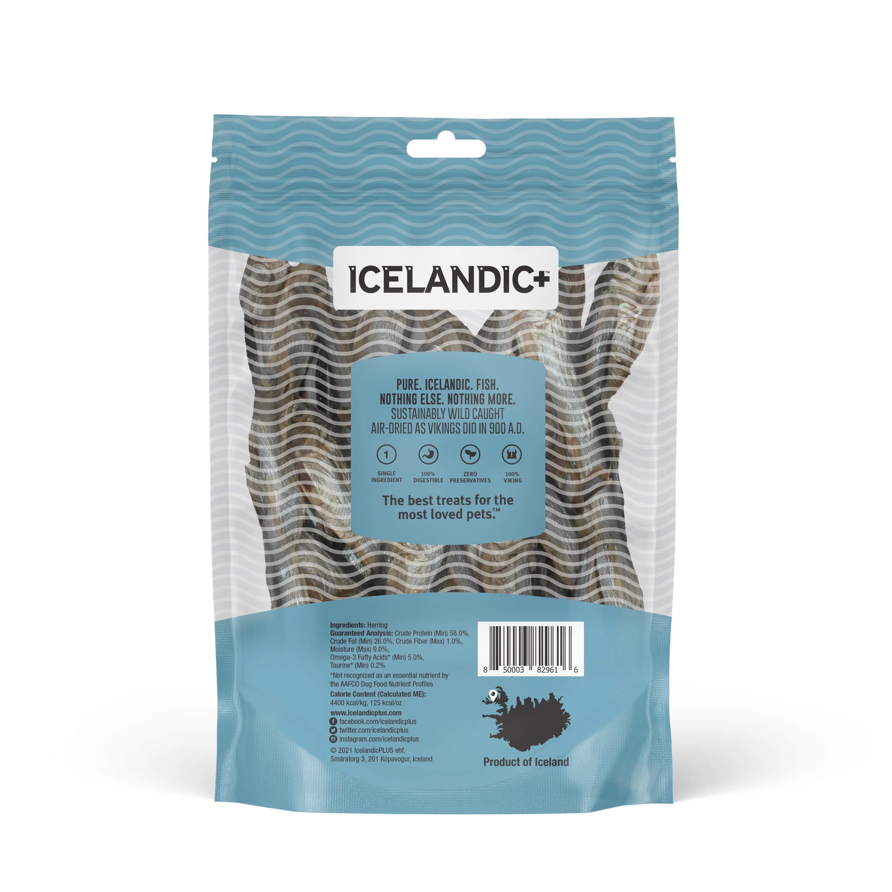 Premium Icelandic Whole Herring Dog Treats – Natural, High-Protein Snack for Dogs – Perfect for Training, Rewards & Dental Health