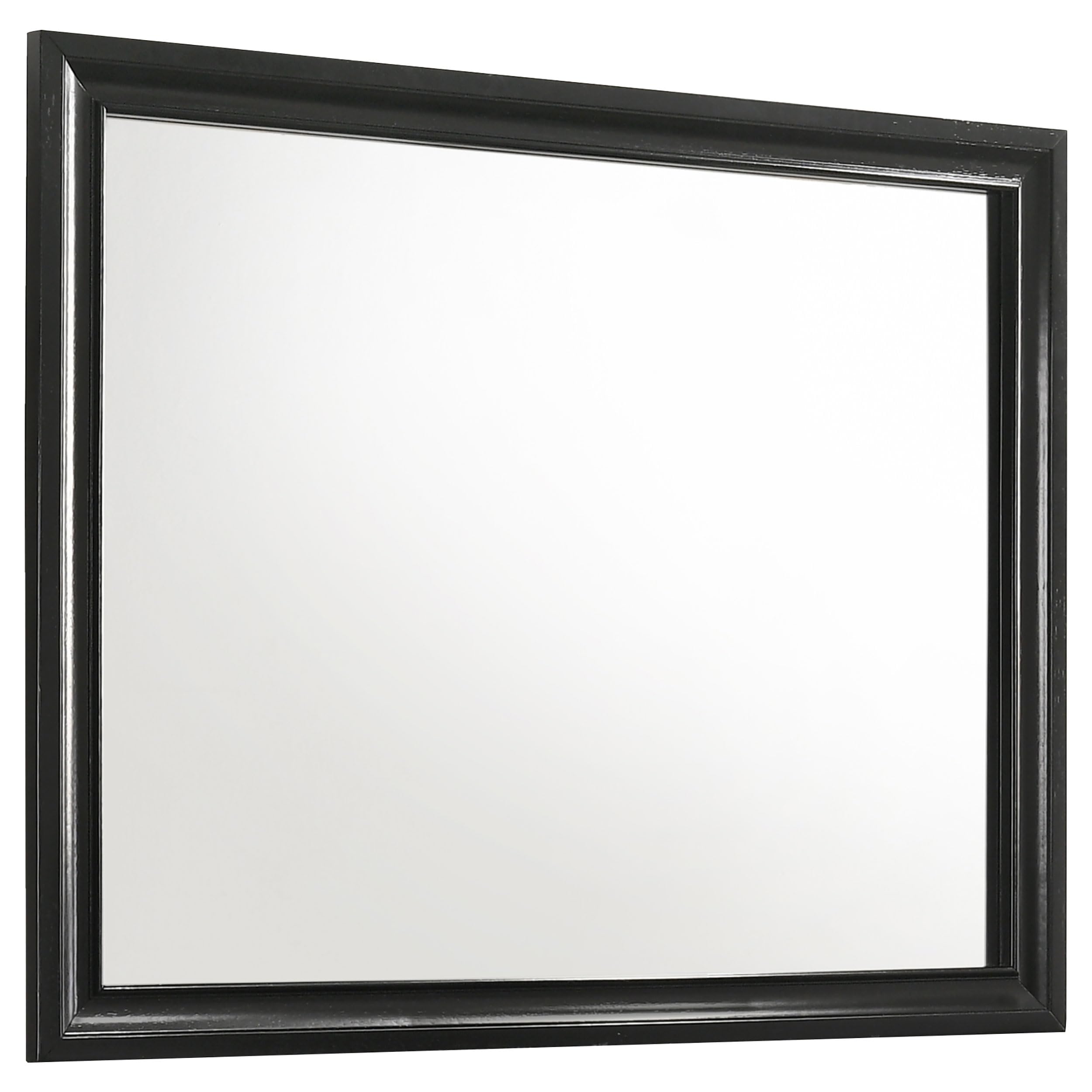 Black Dresser Mirror by Coaster Home Furnishings - Elegant Bedroom Vanity Mirror for Makeup & Dressing Table Decor