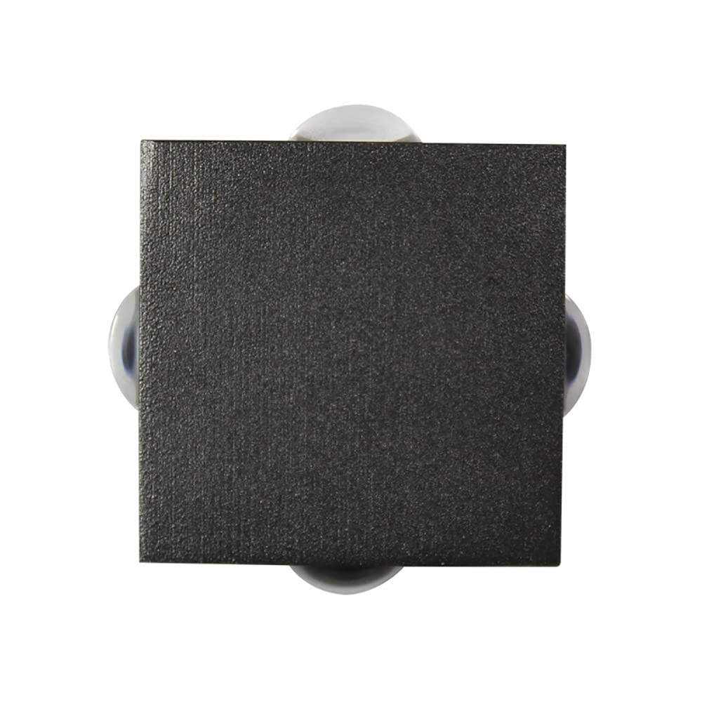 KMYX Modern LED Cube Wall Lamp - 4W Aluminum Wall-Mounted Light for Outdoor Porch, Garden, Villa & Corridor - Energy Efficient 3.1