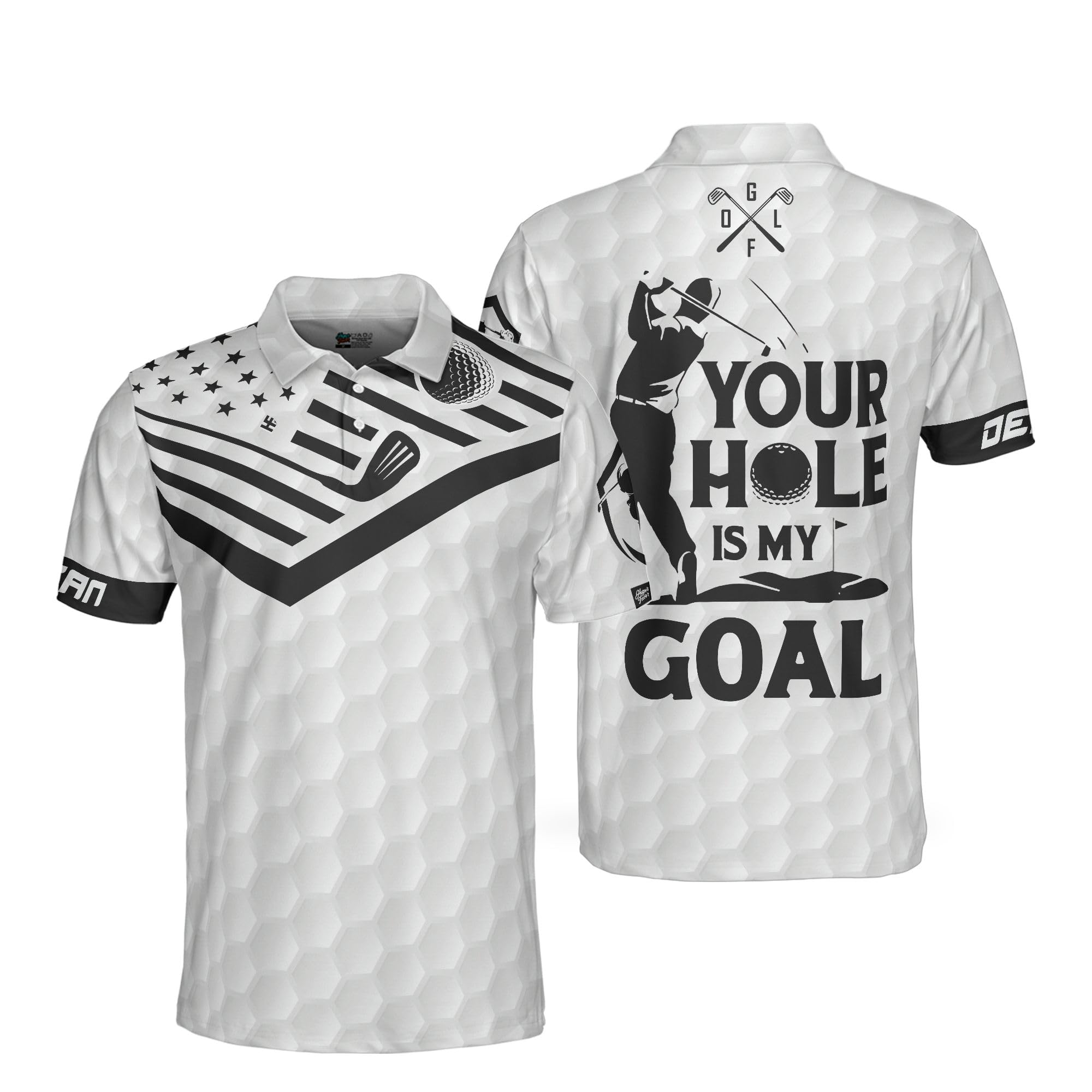 Custom Golf Polo Shirts for Men | Personalized Short Sleeve Performance Golf Shirts | Breathable & Moisture-Wicking | Perfect for Golf Tournaments, Country Club Events & Casual Wear