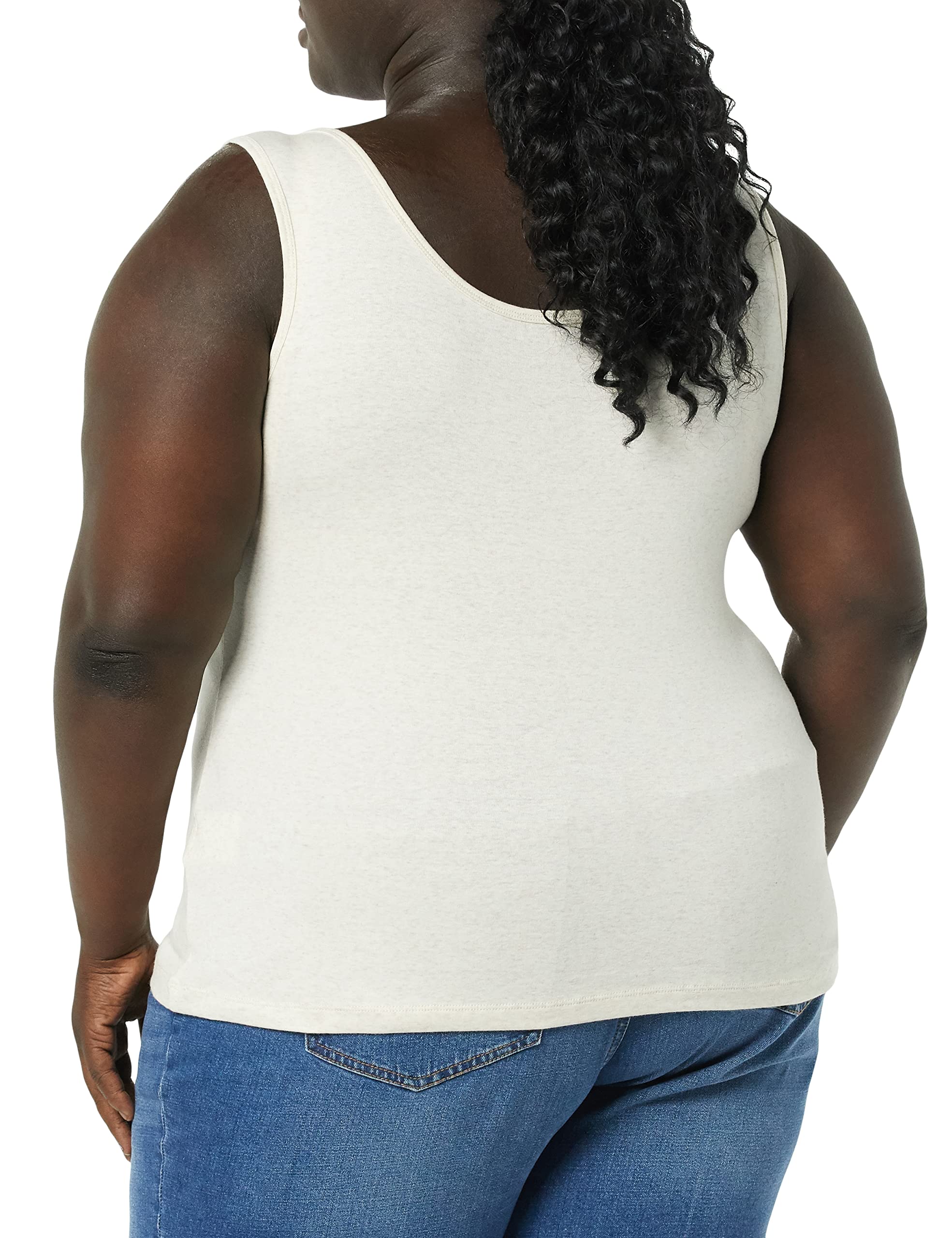 Amazon Essentials Women's Plus Size Tank Tops - Soft Breathable Cotton Camisoles (3-Pack) | Comfortable Layering Piece for Workout, Yoga & Casual Wear