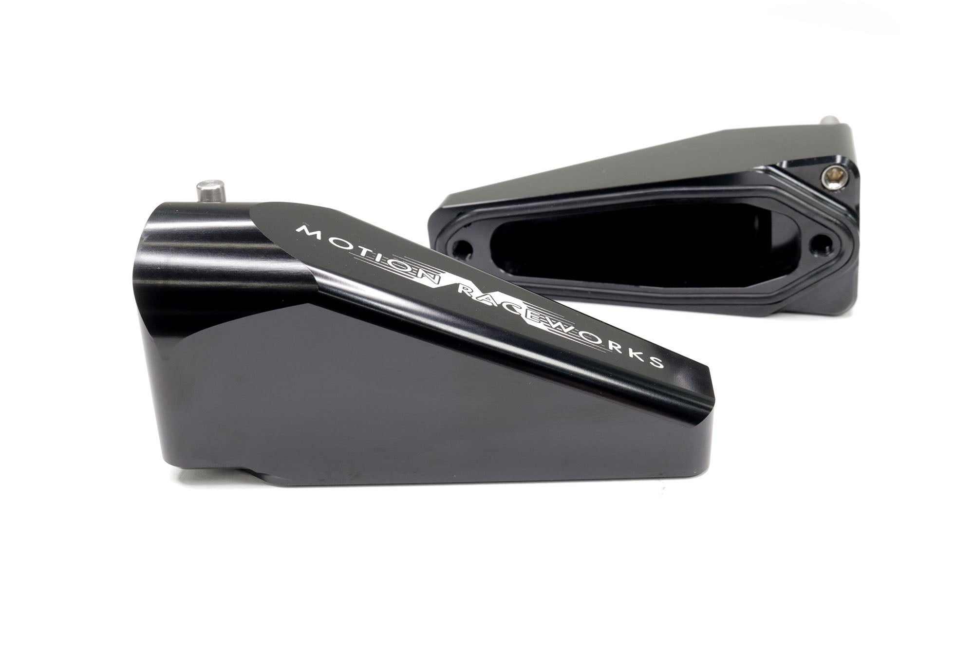 Black Anodized Billet Burn Down Breather Quick Release Fittings (Pair) - High Performance Automotive & Racing Applications