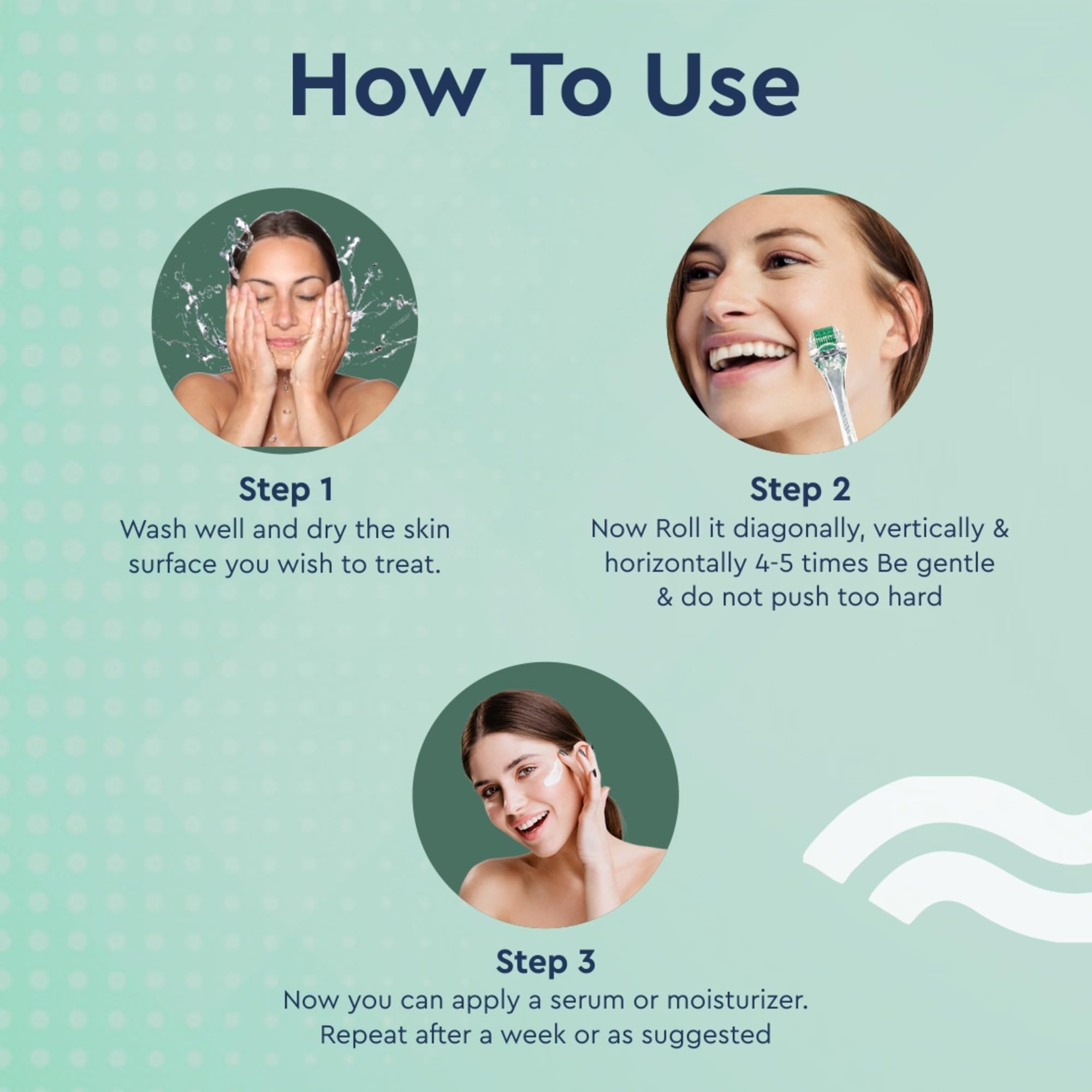 GUBB 0.5mm Derma Roller for Face - Professional Microneedling Tool for Acne Scars, Wrinkles, Beard Growth, Skin Rejuvenation & Hair Regrowth - Transparent Green - Perfect for Home Skincare & Beauty Routine