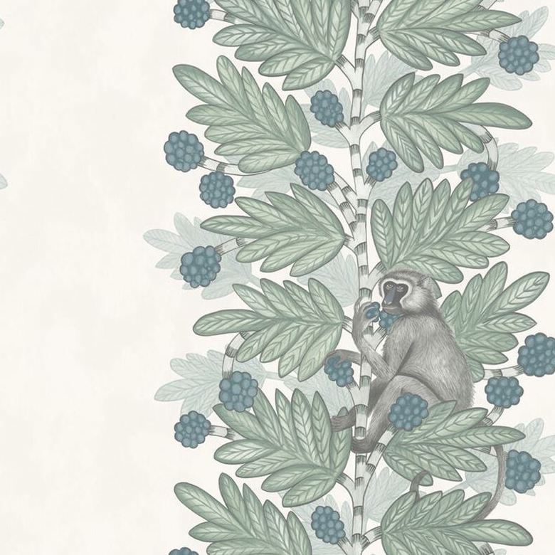 Cole and Son Acacia Wallpaper in Blue & Green - Premium Floral Design for Living Room, Bedroom & Office Decor