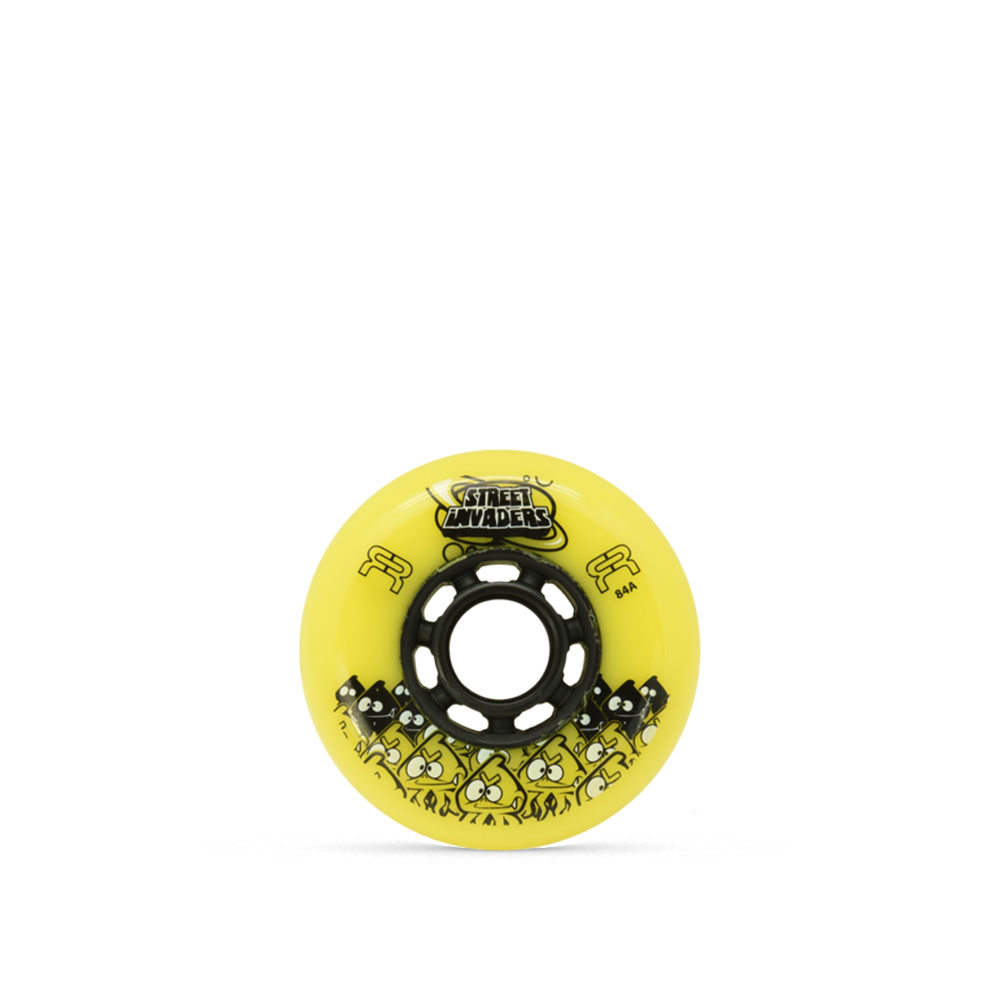 FR Street Invaders 72mm 84a Skateboard Wheels - High Performance Single Wheel for Street Skating & Cruising - Perfect for Smooth Rides on Pavement & Skate Parks
