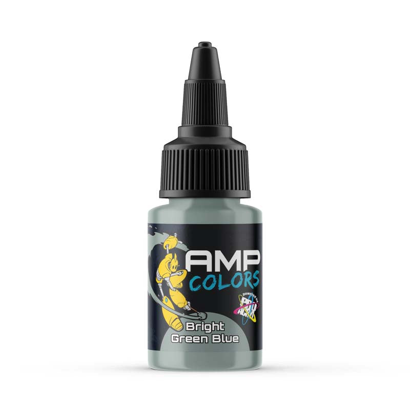 AMP Pro Acrylic Paint Set - Vibrant Bright Green & Blue Colors for Artists | Perfect for Canvas Painting, DIY Crafts & Home Decor
