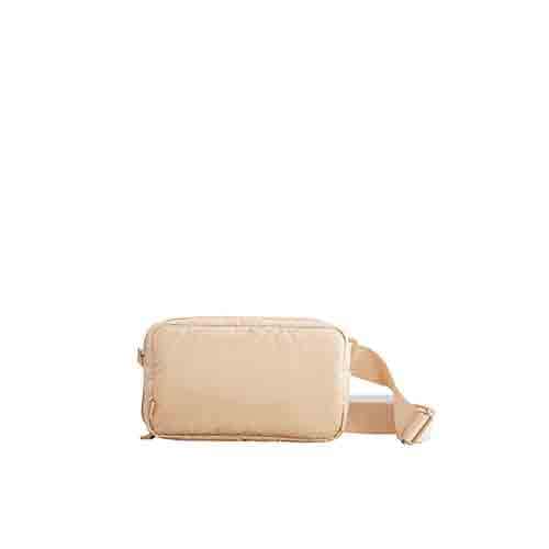 Expandable Beige Pouch - Versatile Storage Bag for Travel, Cosmetics & Daily Essentials | Water-Resistant & Durable Organizer