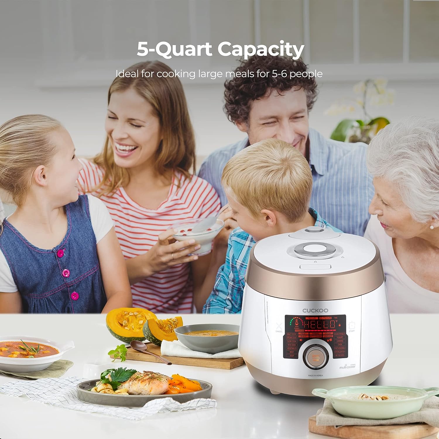 Refurbished 5 Quart Multi-Function Pressure Cooker - Premium C Grade (Model CMC ASB501F) | Perfect for Quick Meals, Meal Prep & Healthy Cooking at Home