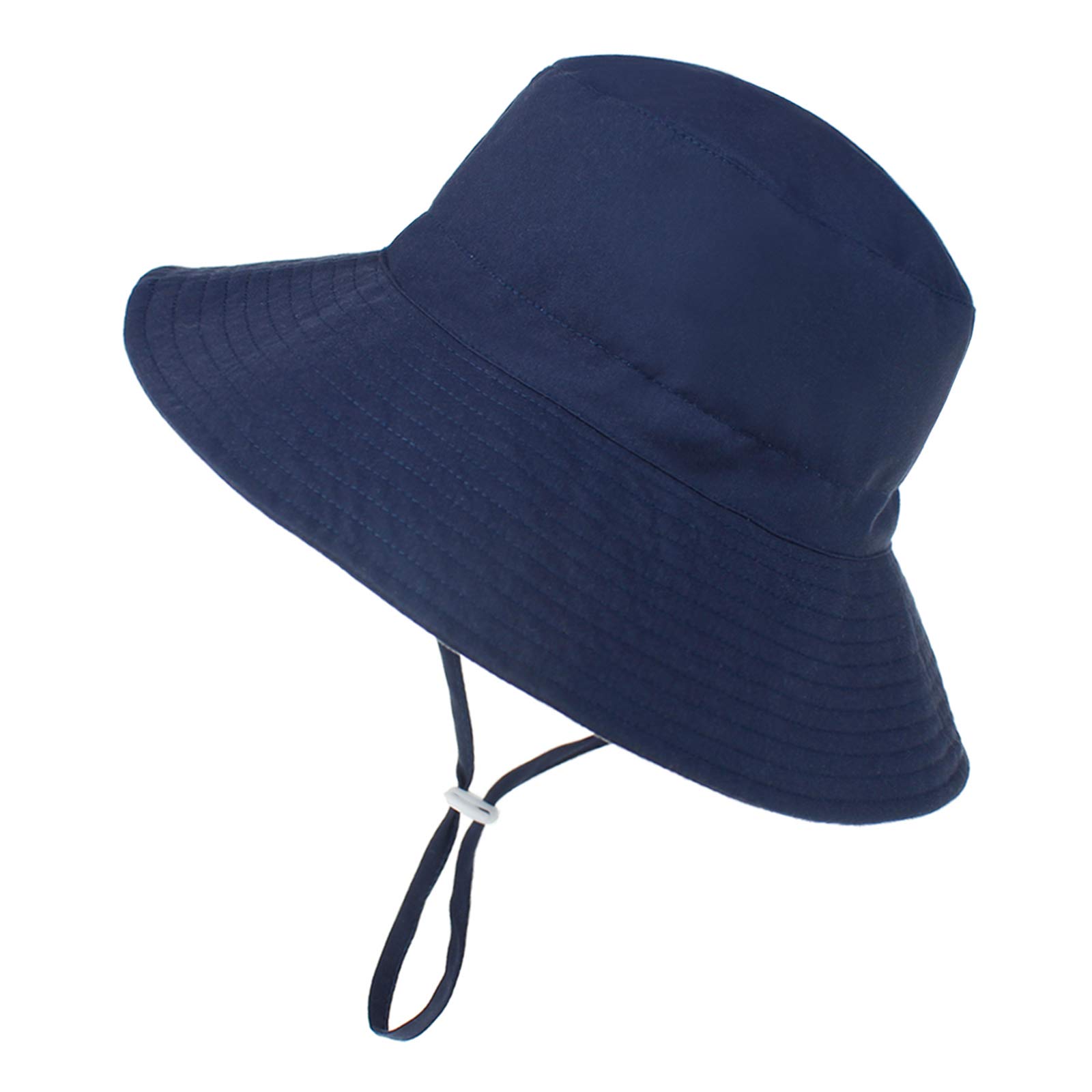 UPF 50+ Baby Sun Hat for Toddlers - Adjustable Summer Beach Hat with Smile Face Design for Boys & Girls - Perfect for Outdoor Play, Pool Days, and Beach Vacations
