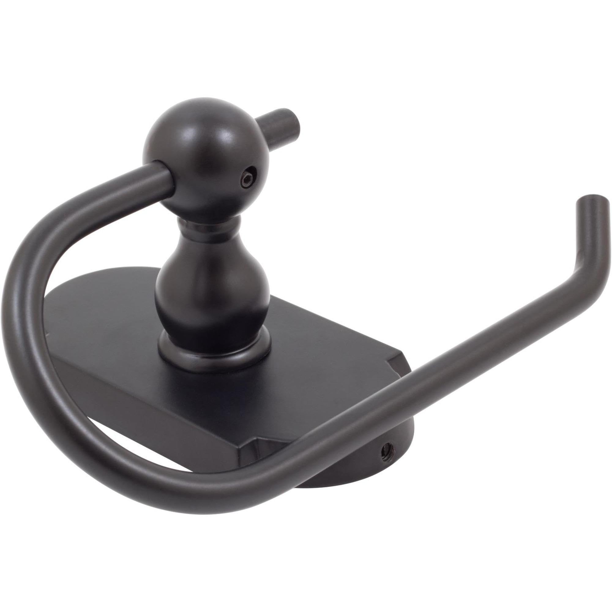 Stone Harbor Hardware Laredo European Toilet Paper Holder - Matte Black Bathroom Accessory for Modern & Traditional Homes - Perfect for Bathrooms, Powder Rooms & Guest Suites