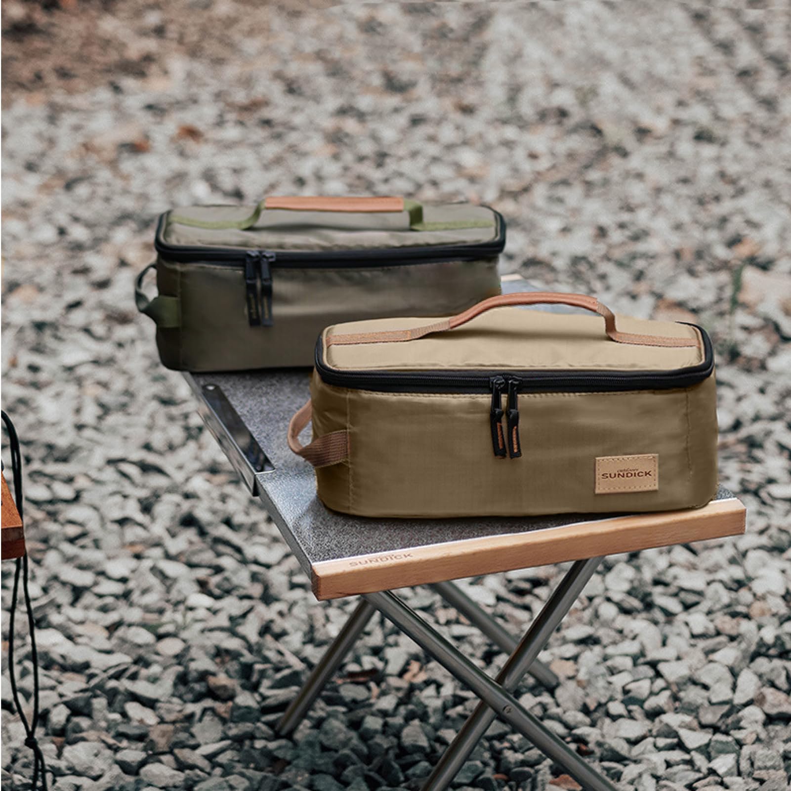 **Azarxis Portable Camping Cooking Utensils Organizer Bag - Travel Storage Pouch for Flatware, Cutlery, Digital Accessories & Makeup Brushes | Compact Case for Outdoor, Kitchen & Travel Use**