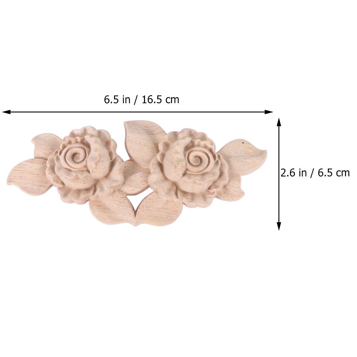 Handmade Rose Carving Wooden Chips - Natural Home Decor Wood Slices for DIY Crafts, Wall Art, Wedding Centerpieces & Rustic Decorations