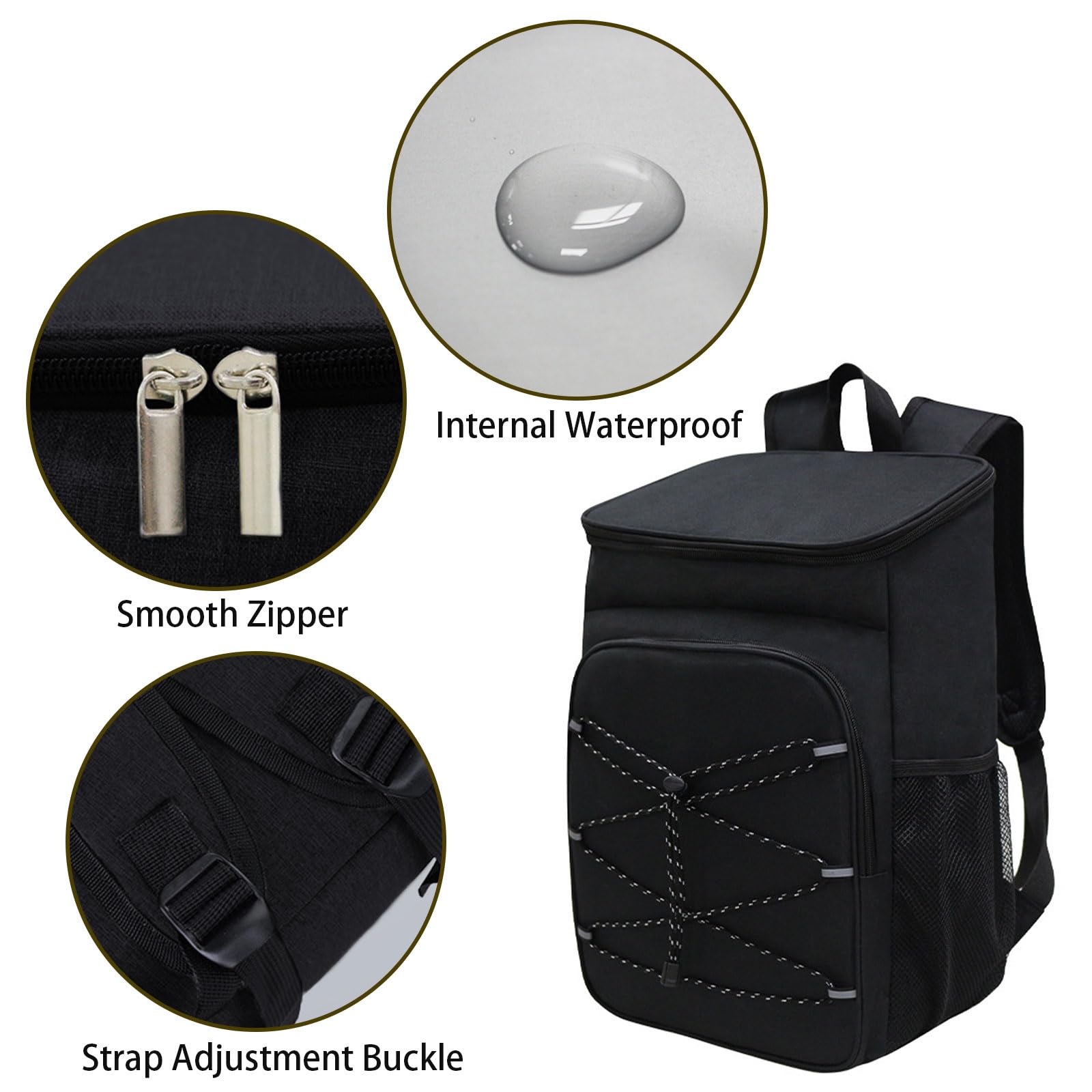 Wesoke Insulated Cooler Backpack - Leakproof Large Capacity Thermal Bag for Camping, Hiking, Beach & Work Trips | Waterproof Lunch Cooler for Men & Women | Perfect for Picnics, Outdoor Adventures & Travel