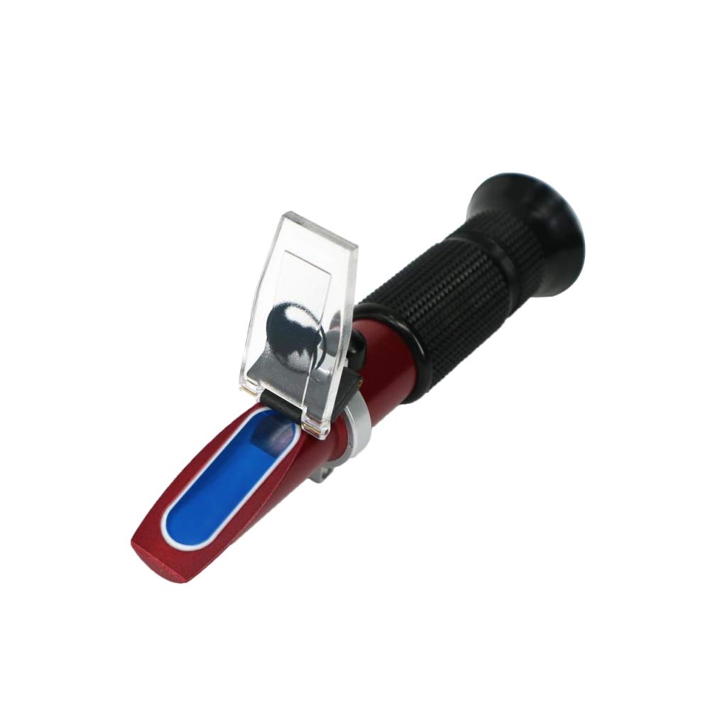 Rhino Clinical Refractometer for Serum Protein (0-12g/dl) & Urine Specific Gravity (1.000-1.050) - Digital Refractive Index 1.3330-1.3600 RI with Automatic Temperature Compensation & Teflon Coating - Ideal for Medical Labs, Veterinary Clinics, and Home Healthcare Use