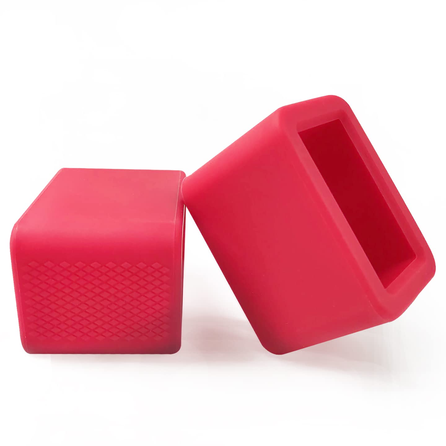 2-Pack BPA-Free Car Seat Belt Buckle Holder - Durable Silicone Seatbelt Buckle Guard for Easy Access | Keep Seat Belt Receiver Upright | Perfect for Kids, Elderly & Disabled Passengers (Red)
