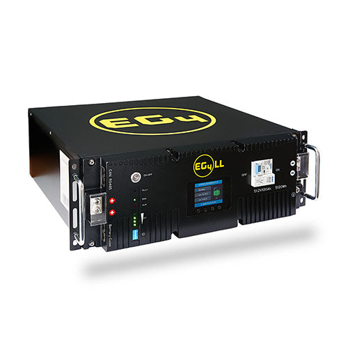 EG4 LL-S 30.72kWh Lithium Battery Rack Kit - 6 Server Rack Batteries for Solar Energy Storage, Off-Grid Power & Home Backup Systems