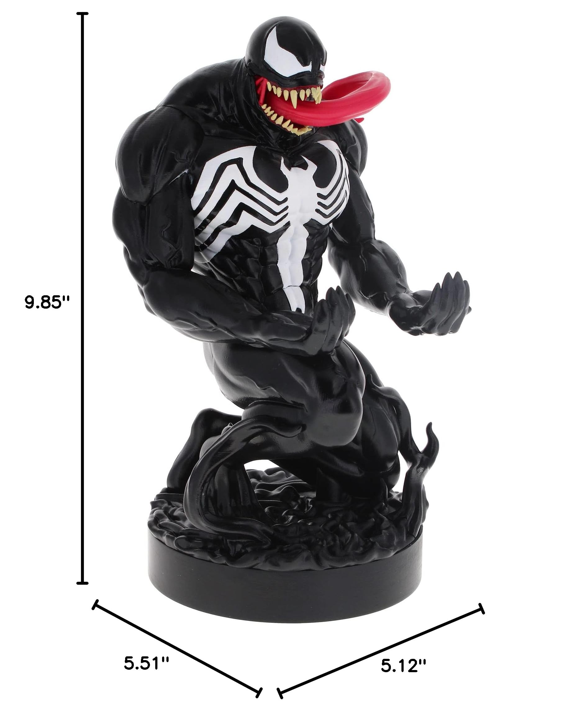 Marvel Venom Licensed Gaming Controller & Phone Stand | Cable Guys Official Figure | Perfect for Gaming Setup & Desk Organization