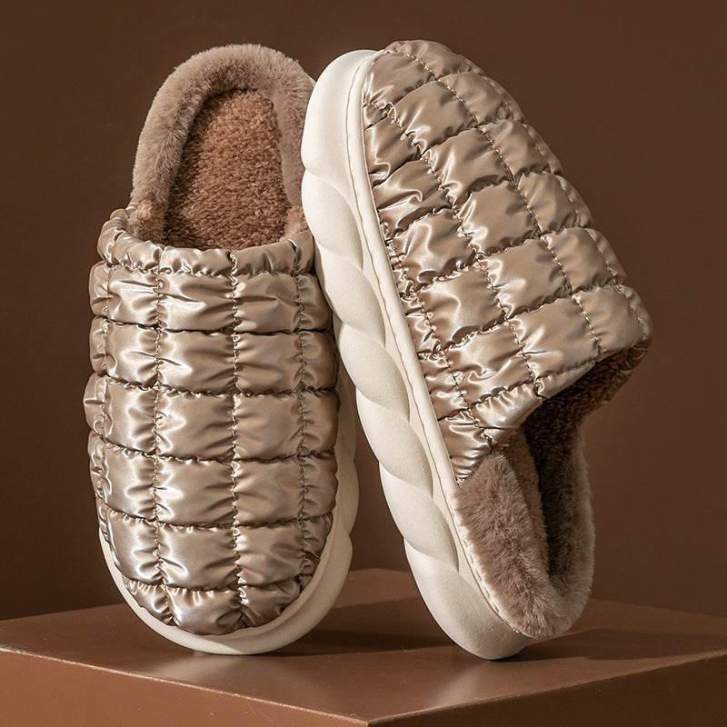 Cozy Plush Indoor Slippers for Women & Men - Soft Fleece-Lined House Shoes with Non-Slip Sole - Perfect for Home, Lounge & Winter Comfort