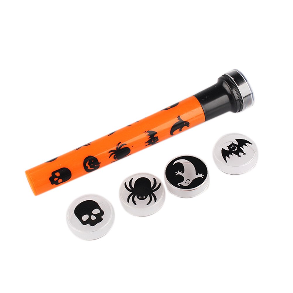 iFundom Halloween Projector Light - Pumpkin & Ghost Patterns for Outdoor Decor, Haunted House, KTV, Party Scary Effects (Orange) | Perfect for Halloween Parties, Home Decoration & Spooky Night Events