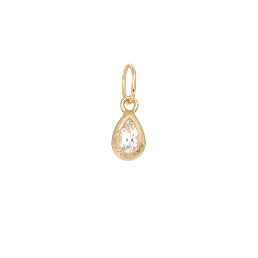 Boulder Pear Bezel Gemstone Charm Pendant - Natural Stone Jewelry for Women - Perfect for Necklace, Bracelet & Boho Style Accessories