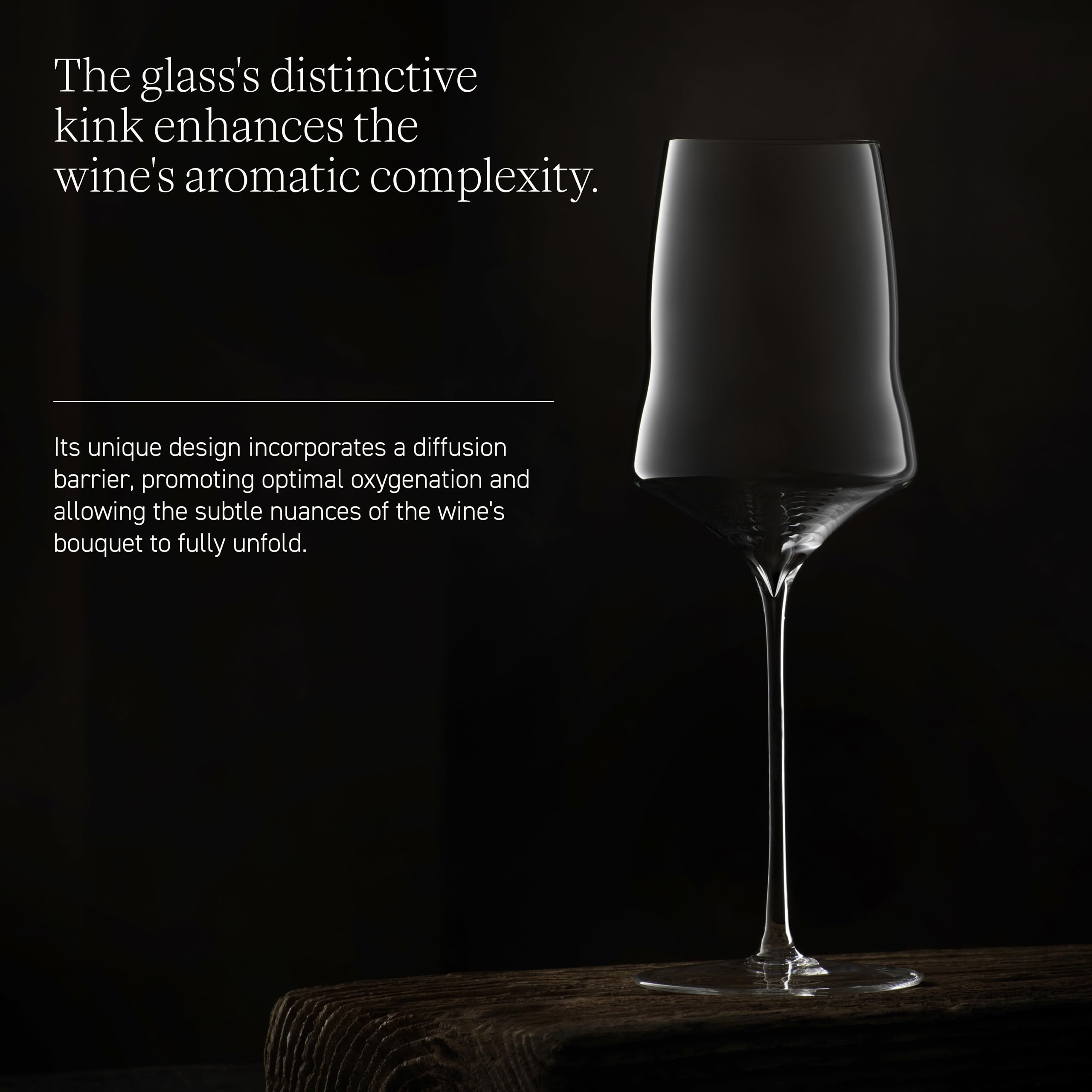 Josephinenhütte JOSEPHINE No 1 Handmade White Wine Glasses Set of 2 - Premium Crystal Glassware for Fine Dining, Wedding Gifts & Elegant Home Decor