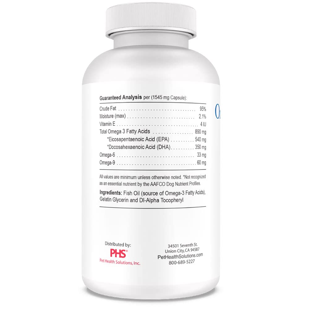 Premium Omega 3 Soft Gel Capsules for Dogs - Vet Formulated Snip Tips for Medium & Large Breeds (250 Count) | Supports Healthy Skin, Shiny Coat, Joint & Immune System | Easy to Dose Supplement for Daily Wellness & Active Lifestyle