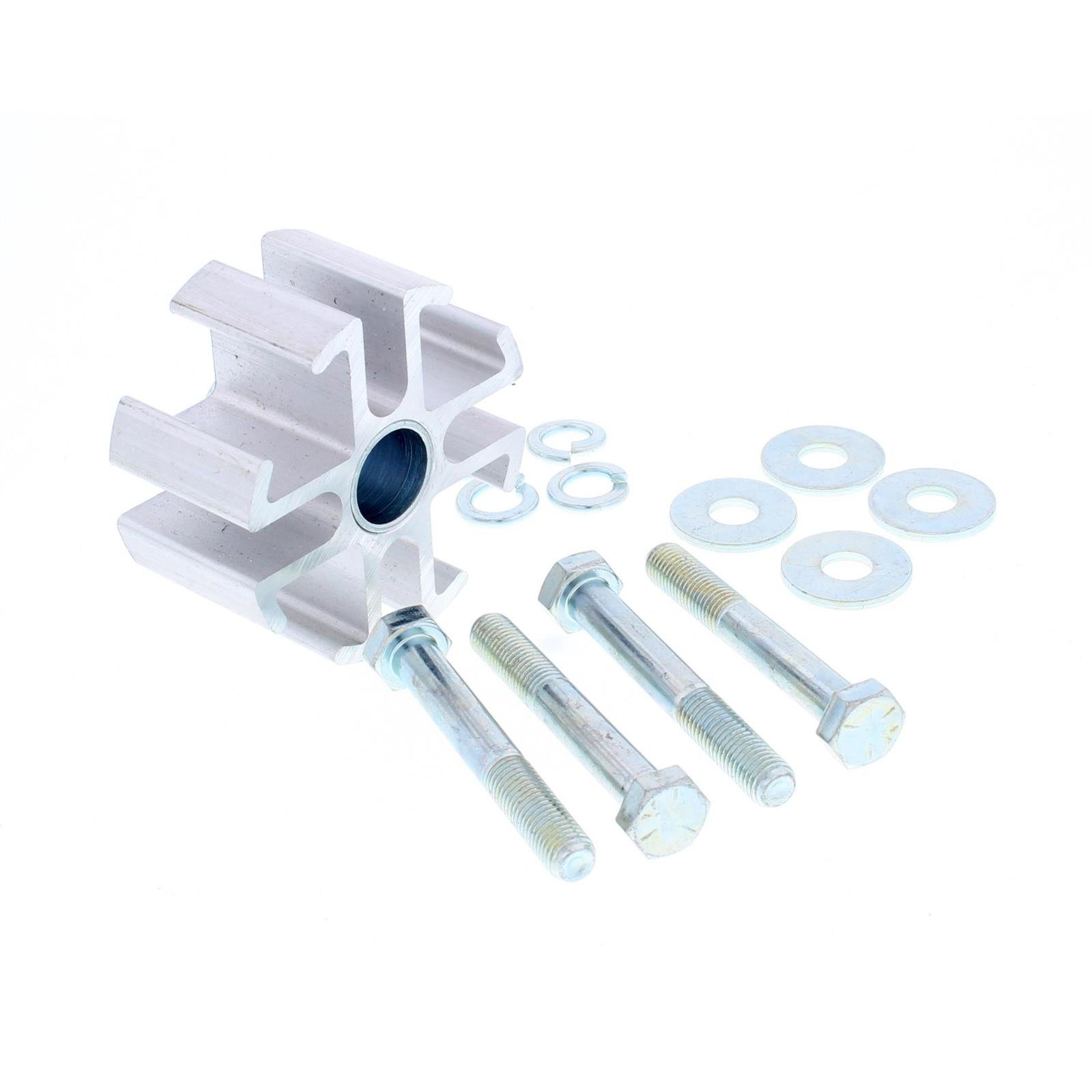 2 Inch Aluminum Fan Spacers with Bolts - Heavy Duty Cooling Fan Mounting Kit for PC, Case, Radiator & Automotive Applications