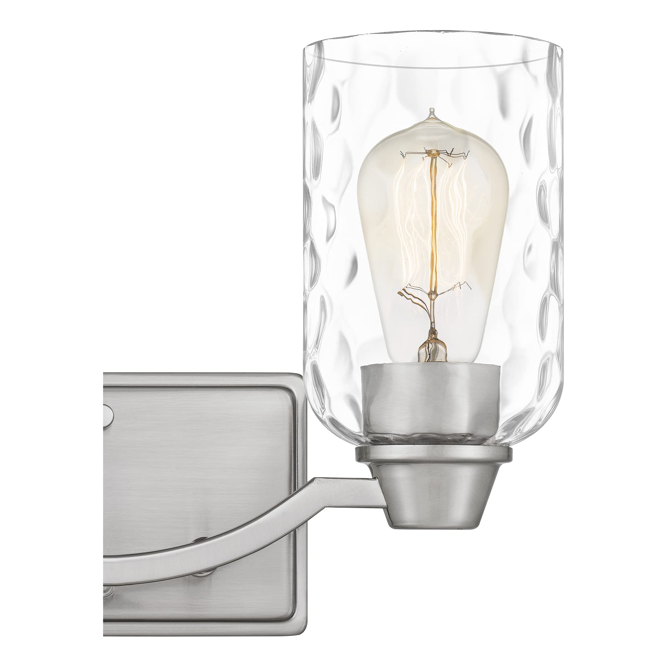 Quoizel Acacia 2-Light Brushed Nickel Bathroom Vanity Light - Perfect for Modern Bathroom & Powder Room Lighting