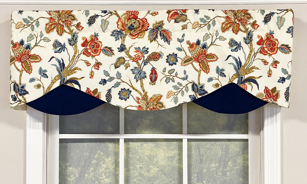 Gianna Petite Valance - Elegant Window Valance for Small Windows | Perfect for Bedroom, Kitchen & Bathroom Decor