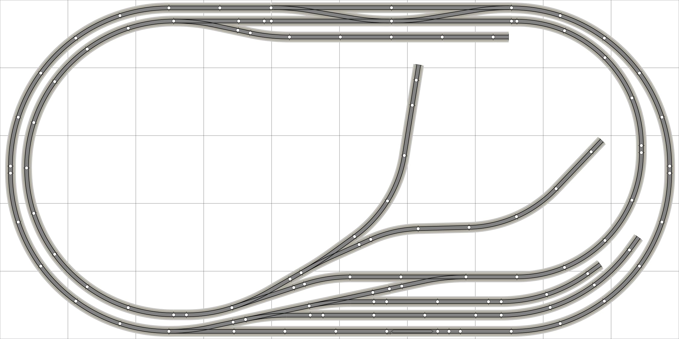 HO Scale Train Set #023 - 5' X 10' Model Railroad Layout with Wire Switches | Perfect for Home Decor, Collectors & Train Enthusiasts