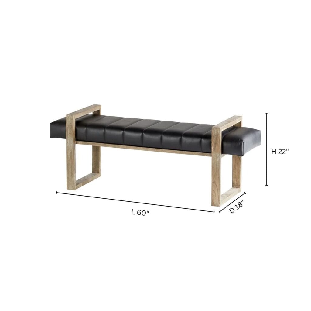 Cyan Design 11332 Polar Wood Seating - Black Wooden Stool for Home, Bar & Outdoor Use | Modern & Durable Seating Solution