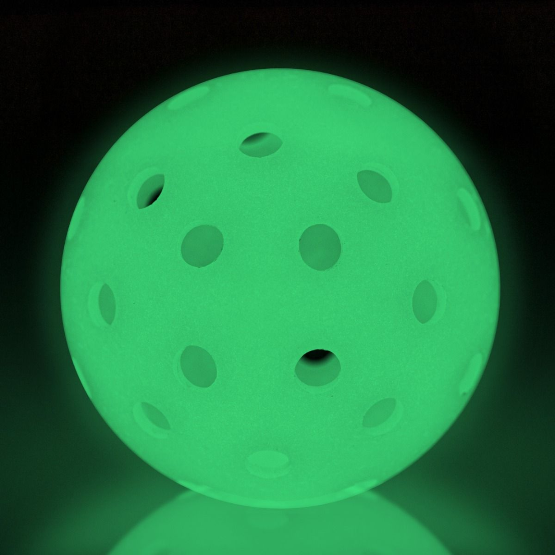 Franklin Glow in The Dark Pickleballs - 3 Pack Outdoor Sports Balls for Night Play | Lime Green Color | Perfect for Backyard Games, Camping & Evening Pickleball Matches