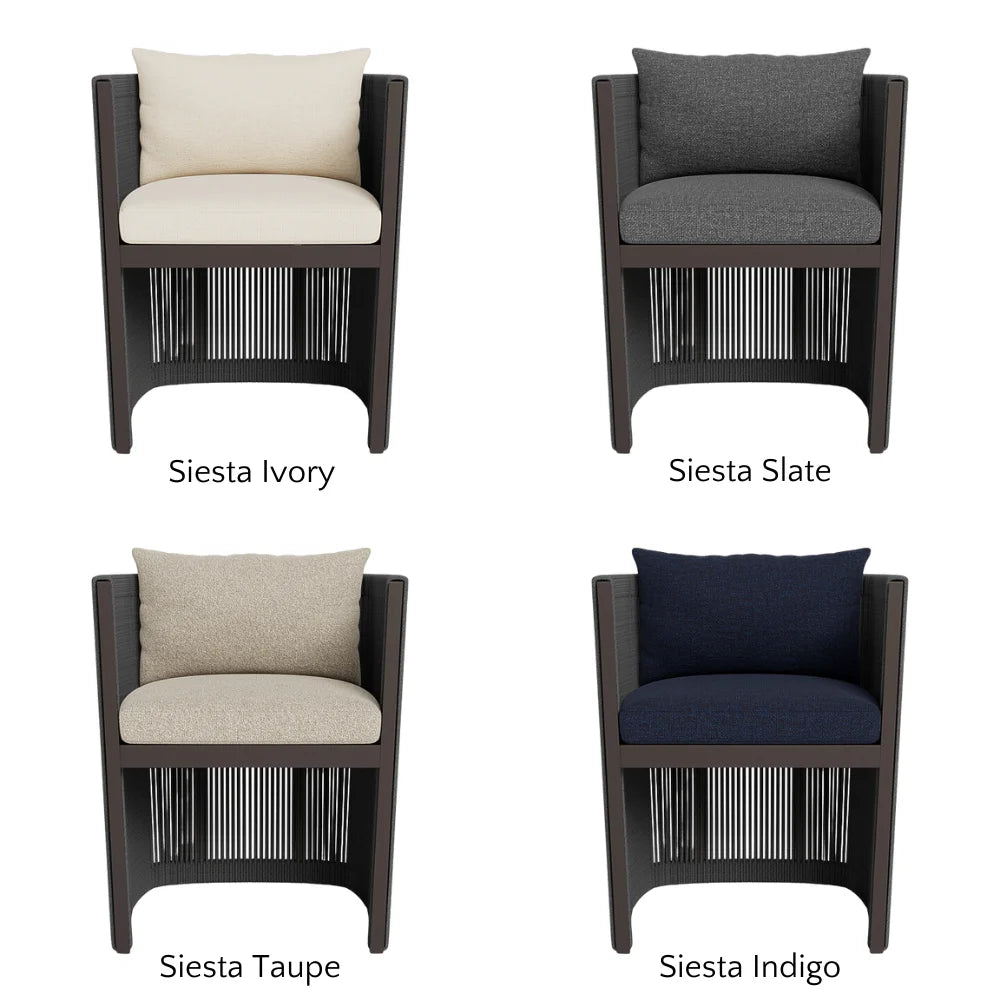 Antigua Outdoor Dining Armchair - Weather-Resistant Patio Chair for Garden, Poolside & Restaurant Use - Comfortable & Durable All-Weather Furniture