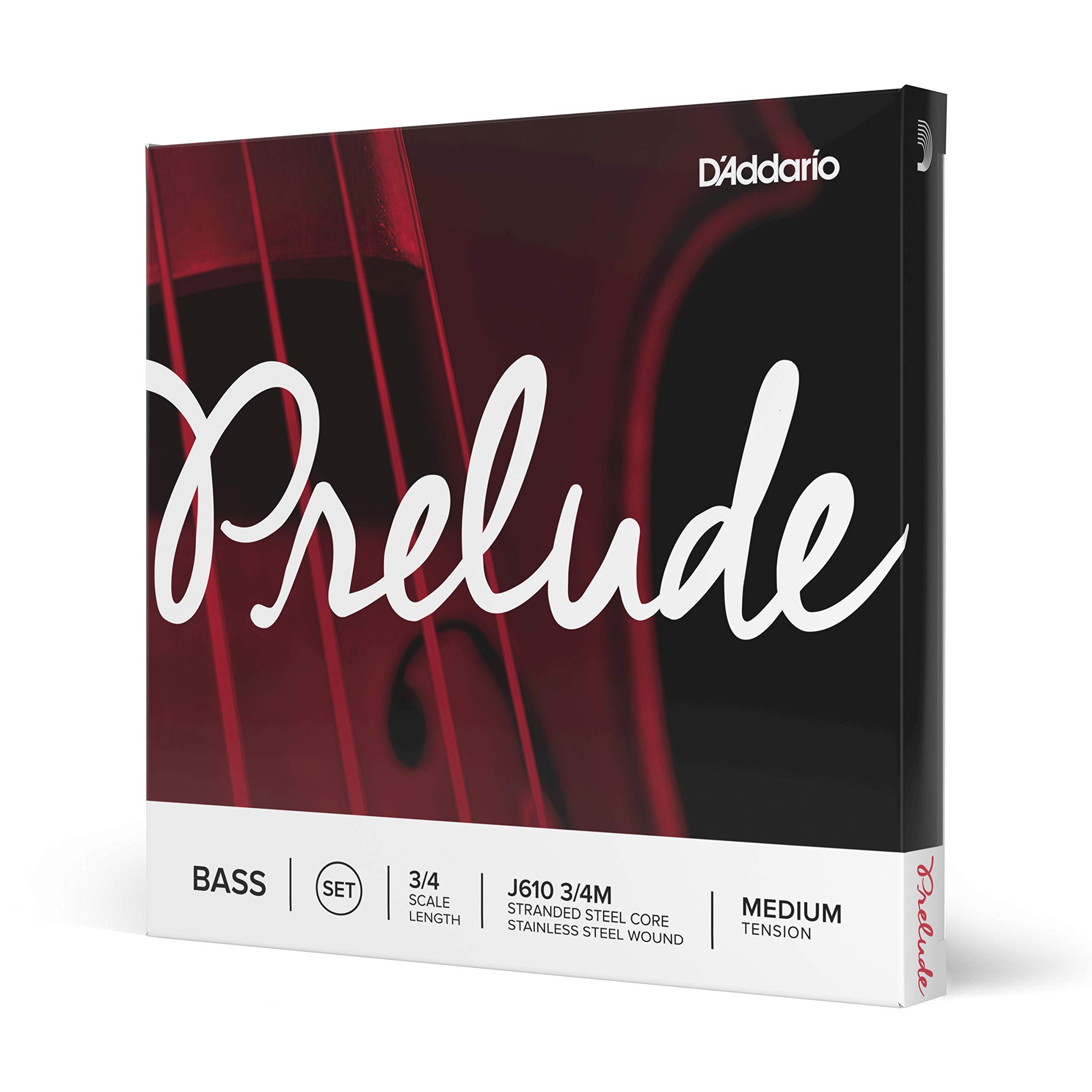 D'Addario Prelude Bass Strings Set - 4 String Nickel Wound for Electric Bass Guitar - Perfect for Rock, Jazz & Studio Recording