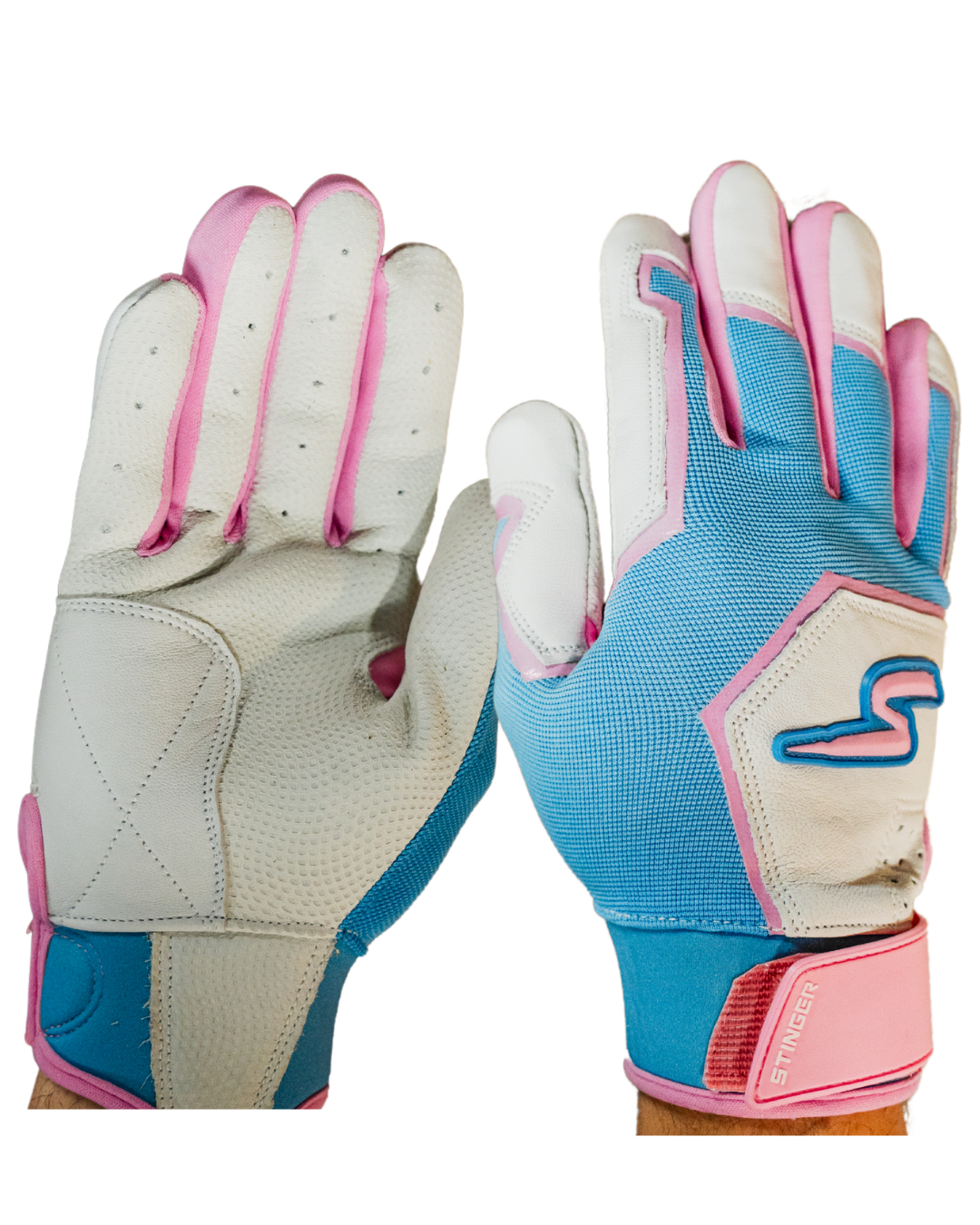 Sting Squad Batting Gloves - Cotton Candy Color | Breathable & Grip-Enhanced Baseball Gloves for Training & Games | Perfect for Youth & Adult Players
