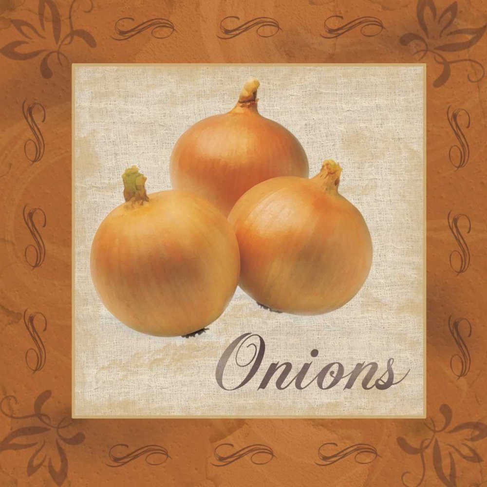 Onions Photo Print - 24x24 Inch Wall Art Decor - High Quality Posterazzi PDXGLSQ036DLARGE - Perfect for Kitchen, Dining Room & Farmhouse Style Decor