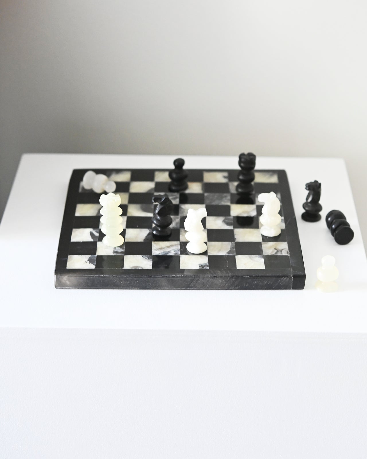 Premium Onyx & Marble Chess Set - Handcrafted Luxury Board Game for Adults & Collectors - Perfect for Home Decor, Gifts, and Strategy Game Lovers