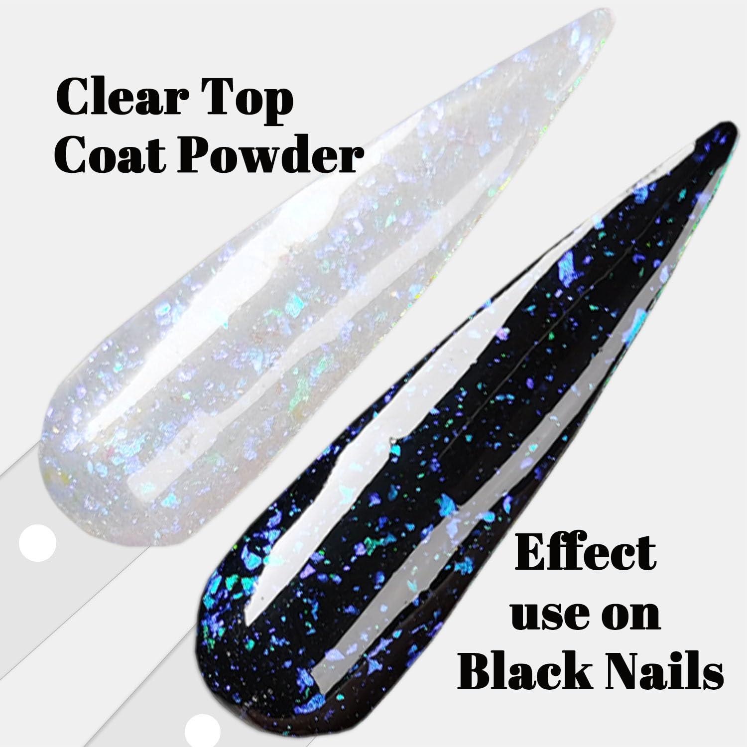 Sparkle Holographic Clear Glitter Nail Dip Powder Kit - 6 Color Changing Opal Flakes Starter Set for Manicure & Pedicure | Perfect for Nail Salons, DIY Home Nail Art & Special Occasions
