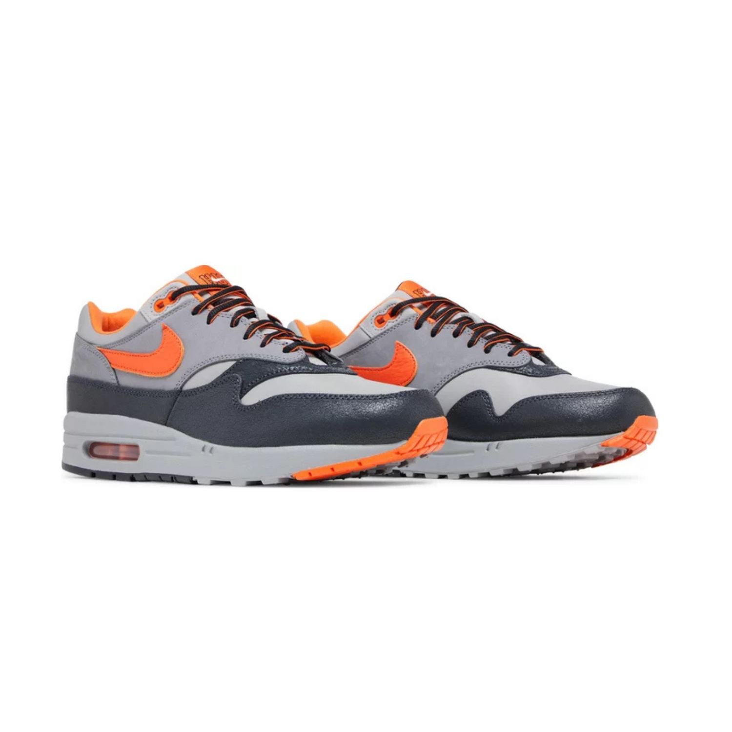Nike Air Max 1 SP HUF Sneakers - Brilliant Orange/Anthracite/Medium Grey/Gunsmoke Colorway - Men's Running Shoes for Jogging, Gym & Streetwear Fashion