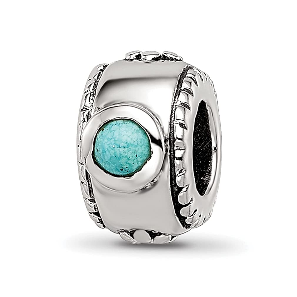 925 Sterling Silver Charm Bracelet with Blue Turquoise Bead Stone - Elegant Crystal Jewelry for Women | Perfect Gift for Her, Birthday, Anniversary & Special Occasions