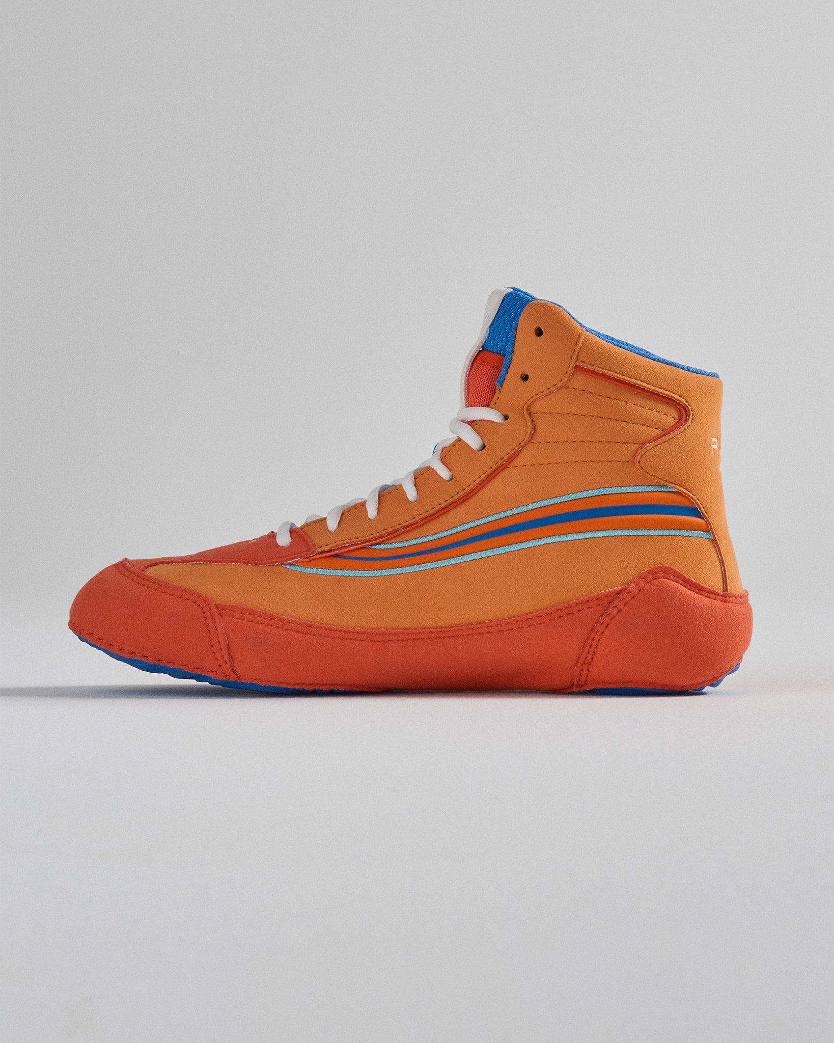 RUDIS Ninety 5 Youth Wrestling Shoes - Lightweight & Breathable for Kids - Perfect for Training, Competitions & Matches (Orange)