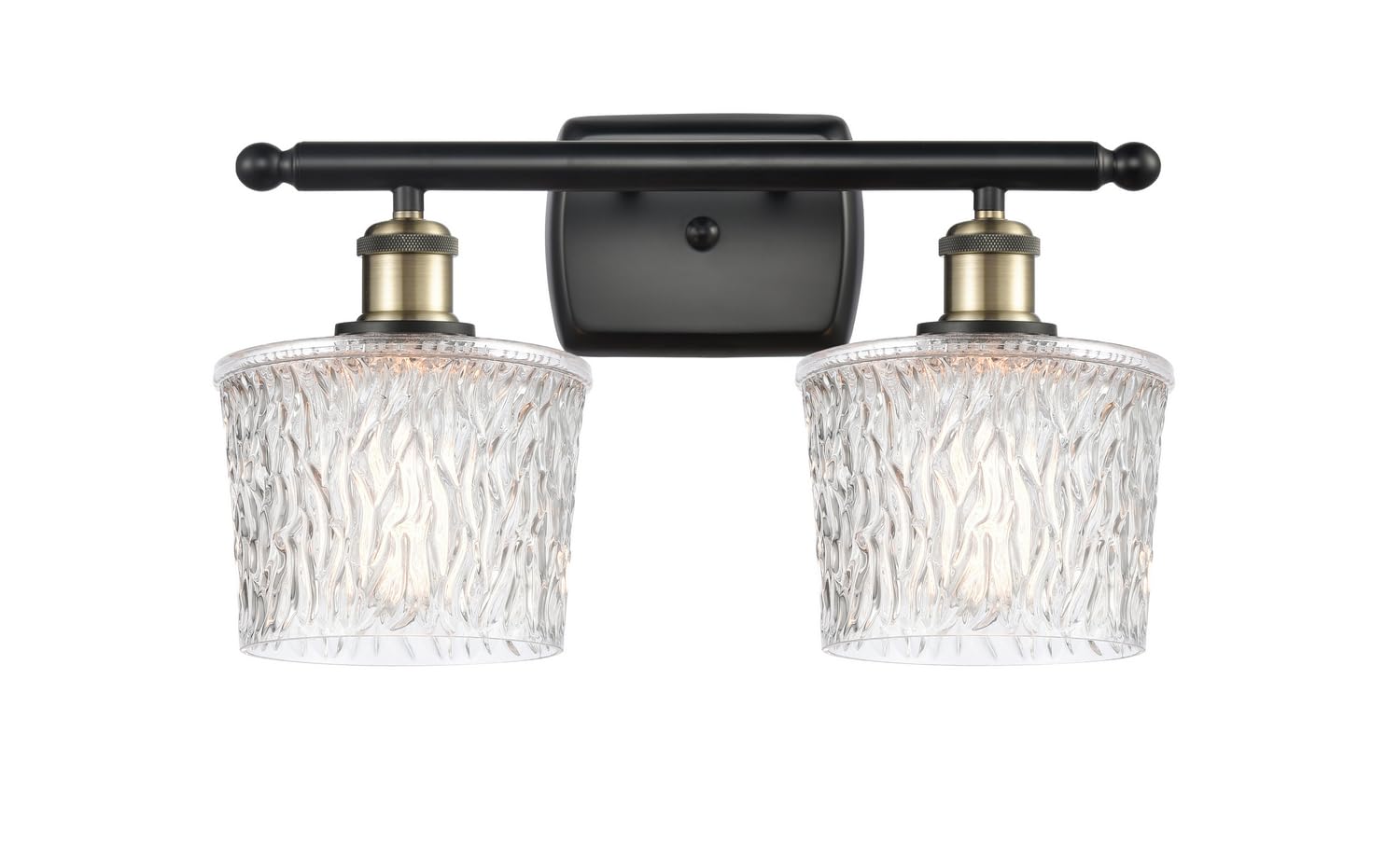 Innovations Lighting 516-2W-BAB-G402-LED Niagara 2-Light Bathroom Vanity Light - Ballston Collection - Perfect for Modern Bathroom and Powder Room Decor