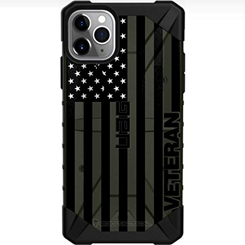 US Flag Subdued on OD Green Military Veteran
