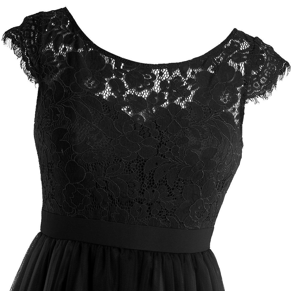 Elegant Crochet Lace Women's Wedding Bridesmaid Dress - Formal Prom Party Maxi Gown for Special Occasions, Evening Events & Romantic Dates