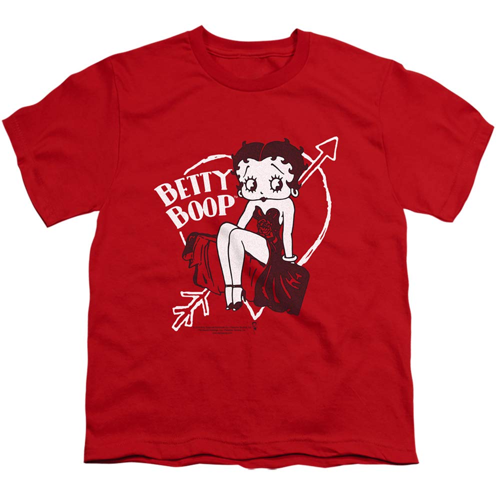 Betty Boop Lover Girl Unisex Youth T-Shirt for Boys & Girls - Cute Cartoon Graphic Tee for Kids, Teens & Fans - Perfect for School, Parties & Casual Wear