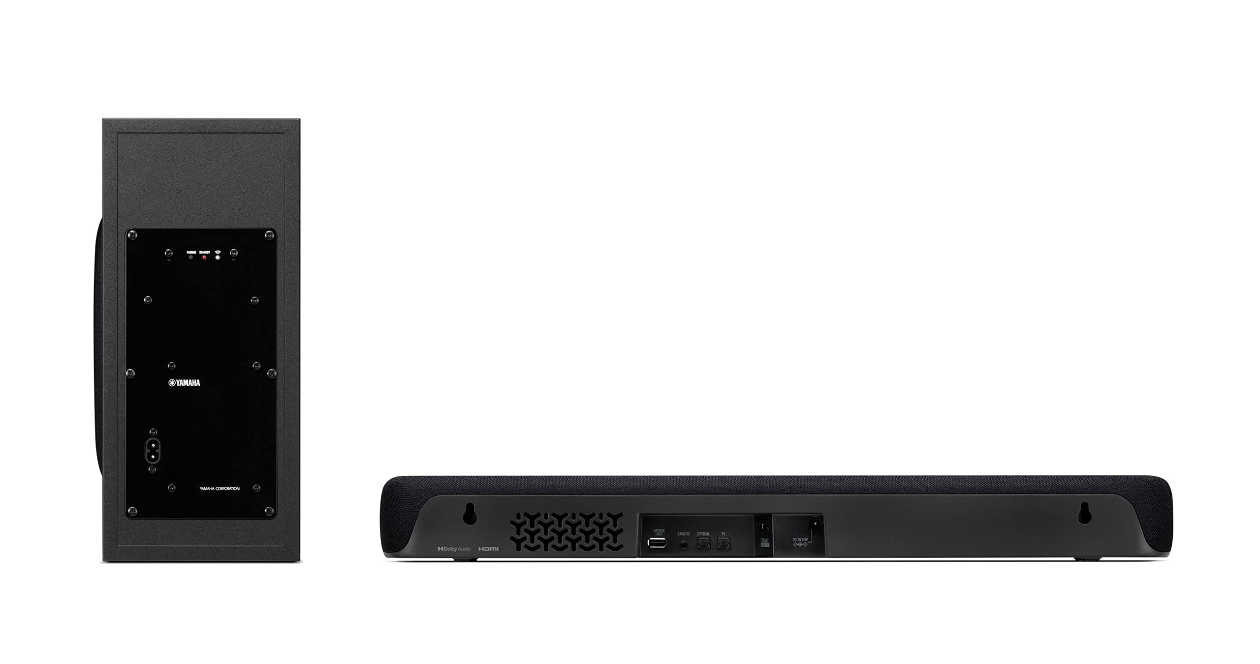 Yamaha SR-C30A Compact Sound Bar with Wireless Subwoofer, Bluetooth Connectivity - Home Theater, Gaming & Music Streaming - Black