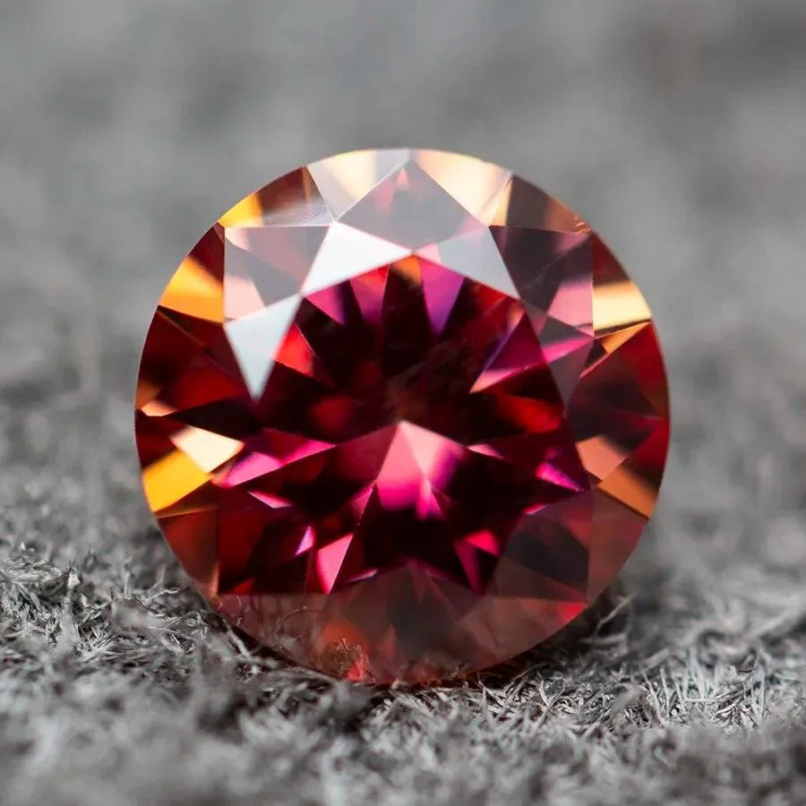 Loose Moissanite Stones - Pink, Black, Green, Blue, Yellow, Purple, Gray, Red | Round Cut GRA Certified Diamonds & Gemstones for Jewelry Making, Engagement Rings & Wedding Bands