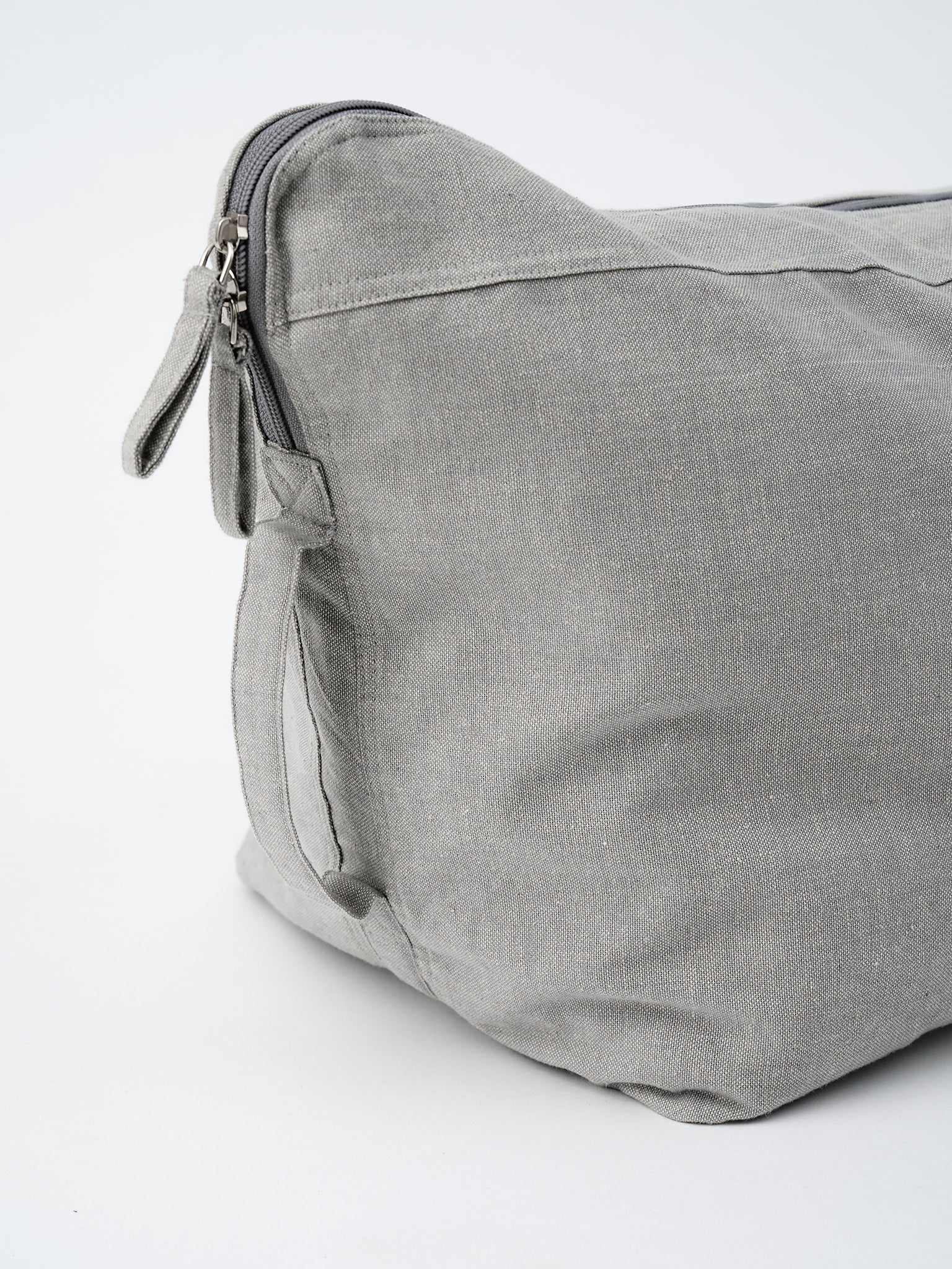 Yogamatters Organic Cotton Carry All Kit Bag - Grey Ice | Eco-Friendly Yoga & Gym Tote for Workouts, Travel & Everyday Use
